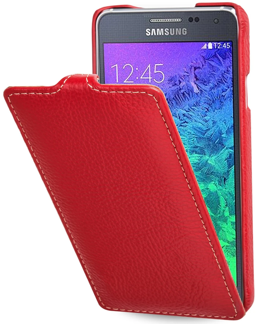 StilGut - Handyhülle Für Samsung Galaxy Alpha "UltraSlim" Aus Leder 13 StilGut - Handyhülle Für Samsung Galaxy Alpha "UltraSlim" Aus Leder – Bild 13
