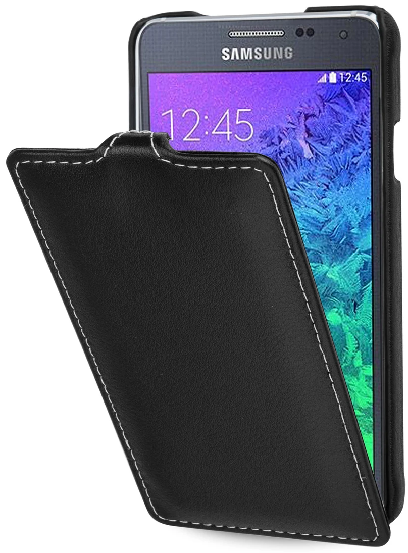 StilGut - Handyhülle Für Samsung Galaxy Alpha "UltraSlim" Aus Leder 8 StilGut - Handyhülle Für Samsung Galaxy Alpha "UltraSlim" Aus Leder – Bild 8