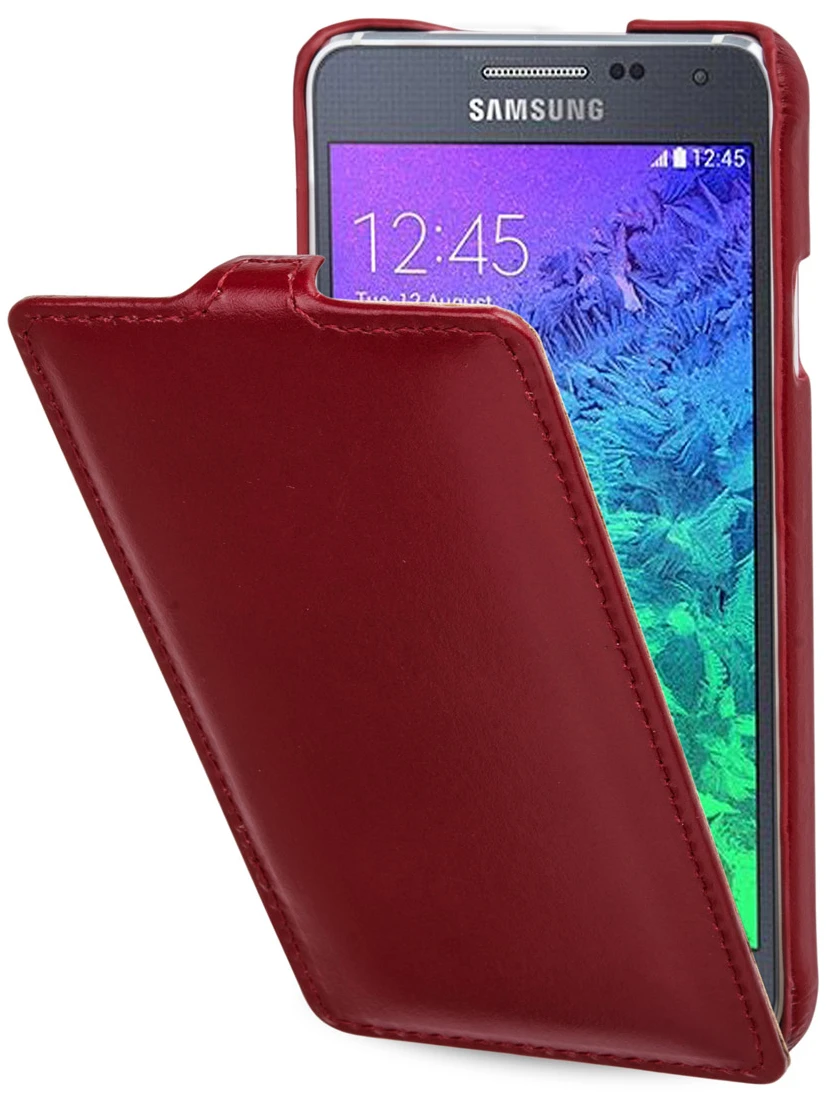 StilGut - Handyhülle Für Samsung Galaxy Alpha "UltraSlim" Aus Leder 10 StilGut - Handyhülle Für Samsung Galaxy Alpha "UltraSlim" Aus Leder – Bild 10