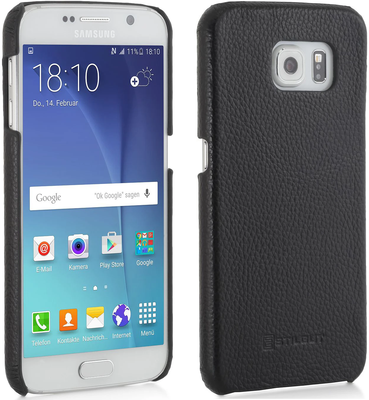 StilGut - Handyhülle Für Galaxy S6 "Cover Type" Aus Leder 9 StilGut - Handyhülle Für Galaxy S6 "Cover Type" Aus Leder – Bild 9