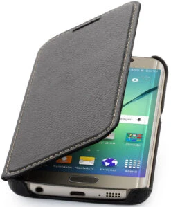 StilGut - Handyhülle Für Galaxy S6 Edge "Book Type" Ohne Clip 28 StilGut - Handyhülle Für Galaxy S6 Edge "Book Type" Ohne Clip -Outlet STILGUT Store galaxy s6 edge bt oc schw 01