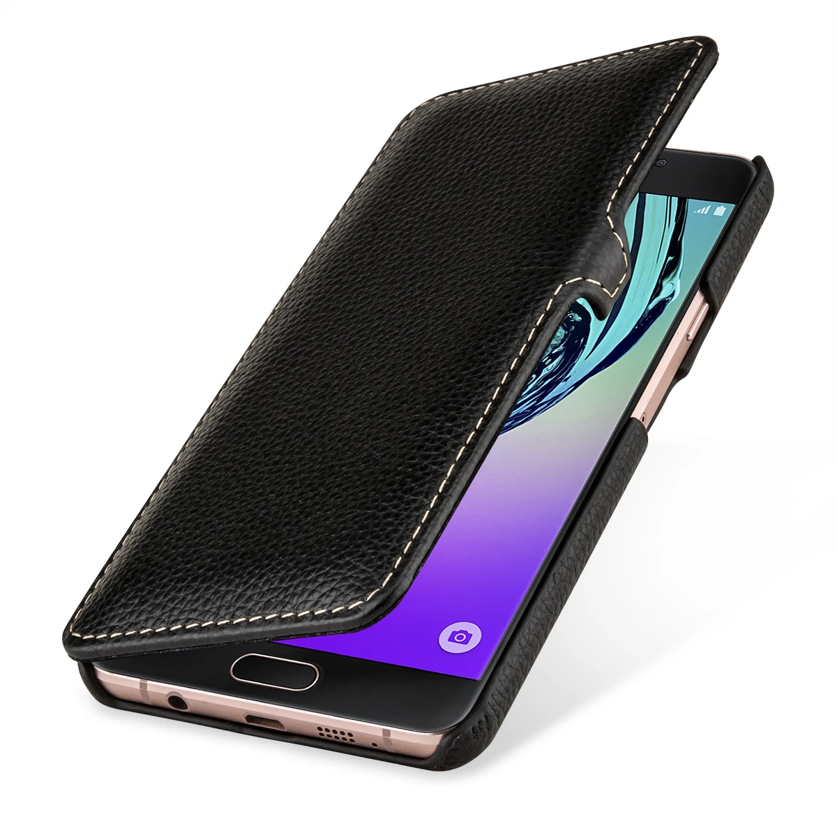 StilGut - Samsung Galaxy A7 (2016) Tasche Book Type Mit Clip 1 StilGut - Samsung Galaxy A7 (2016) Tasche Book Type Mit Clip