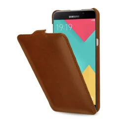 StilGut - Samsung Galaxy A9 (2016) Hülle UltraSlim Aus Leder -Outlet STILGUT Store galaxy a9 2016 handyhuelle ultraslim cognac 01