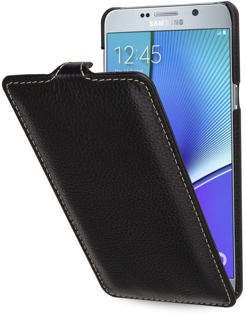 StilGut - Handyhülle Für Galaxy Note 5 „UltraSlim“ Aus Leder 1 StilGut - Handyhülle Für Galaxy Note 5 „UltraSlim“ Aus Leder