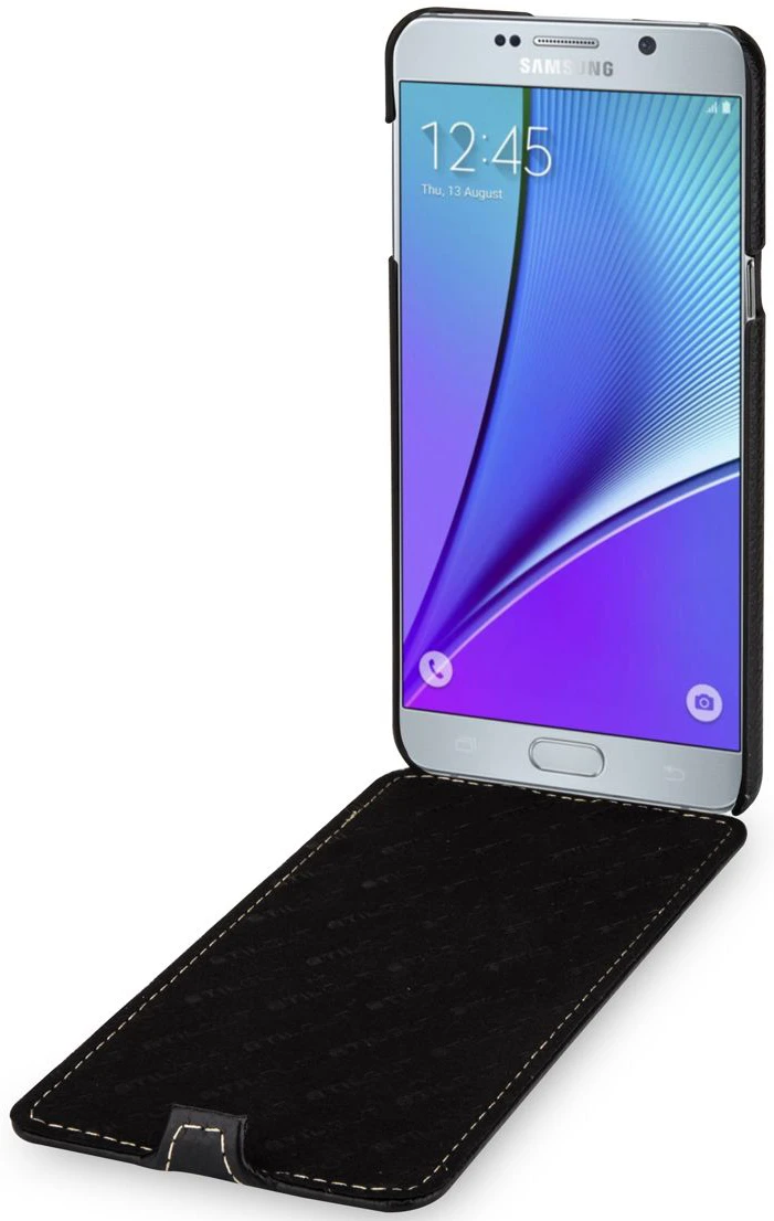 StilGut - Handyhülle Für Galaxy Note 5 „UltraSlim“ Aus Leder 2 StilGut - Handyhülle Für Galaxy Note 5 „UltraSlim“ Aus Leder – Bild 2