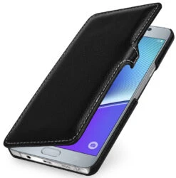 StilGut - Handyhülle Für Galaxy Note 5 „Book Type“ Mit Clip -Outlet STILGUT Store galaxy note 5 huelle bt mc schw 01
