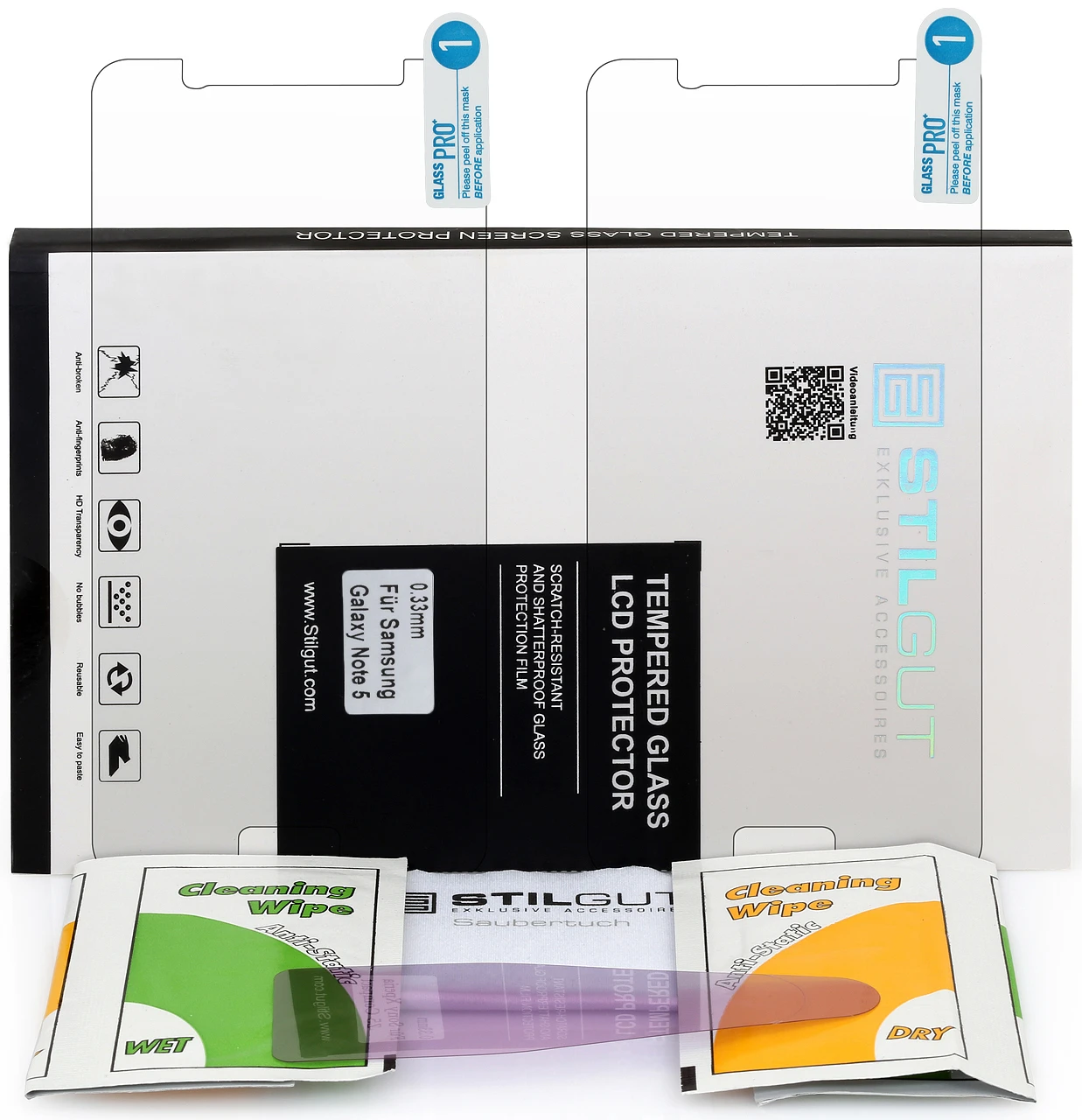 StilGut - Panzerglas Samsung Galaxy Note 5 (2er-Pack) 1 StilGut - Panzerglas Samsung Galaxy Note 5 (2er-Pack)