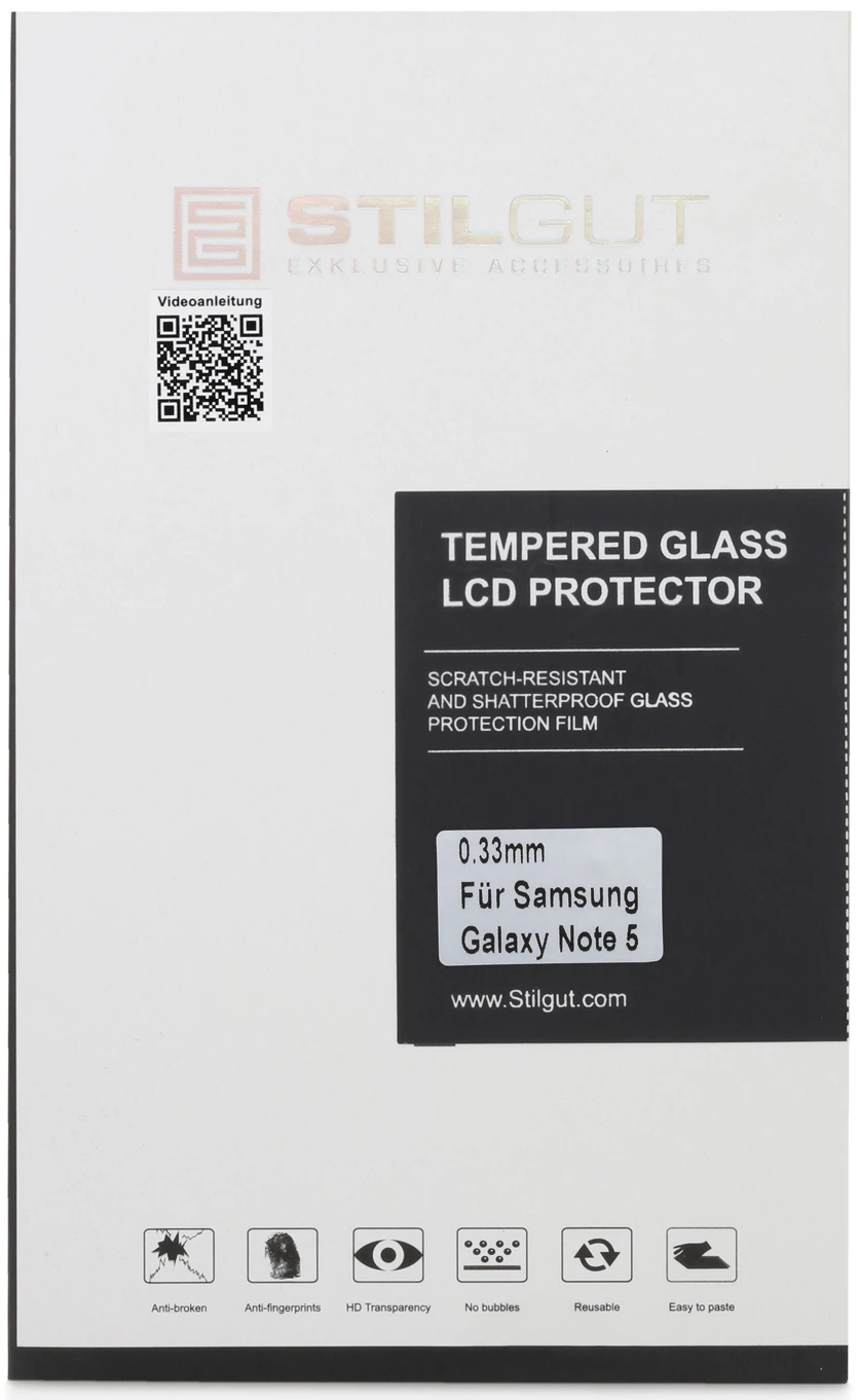 StilGut - Panzerglas Samsung Galaxy Note 5 (2er-Pack) 2 StilGut - Panzerglas Samsung Galaxy Note 5 (2er-Pack) – Bild 2