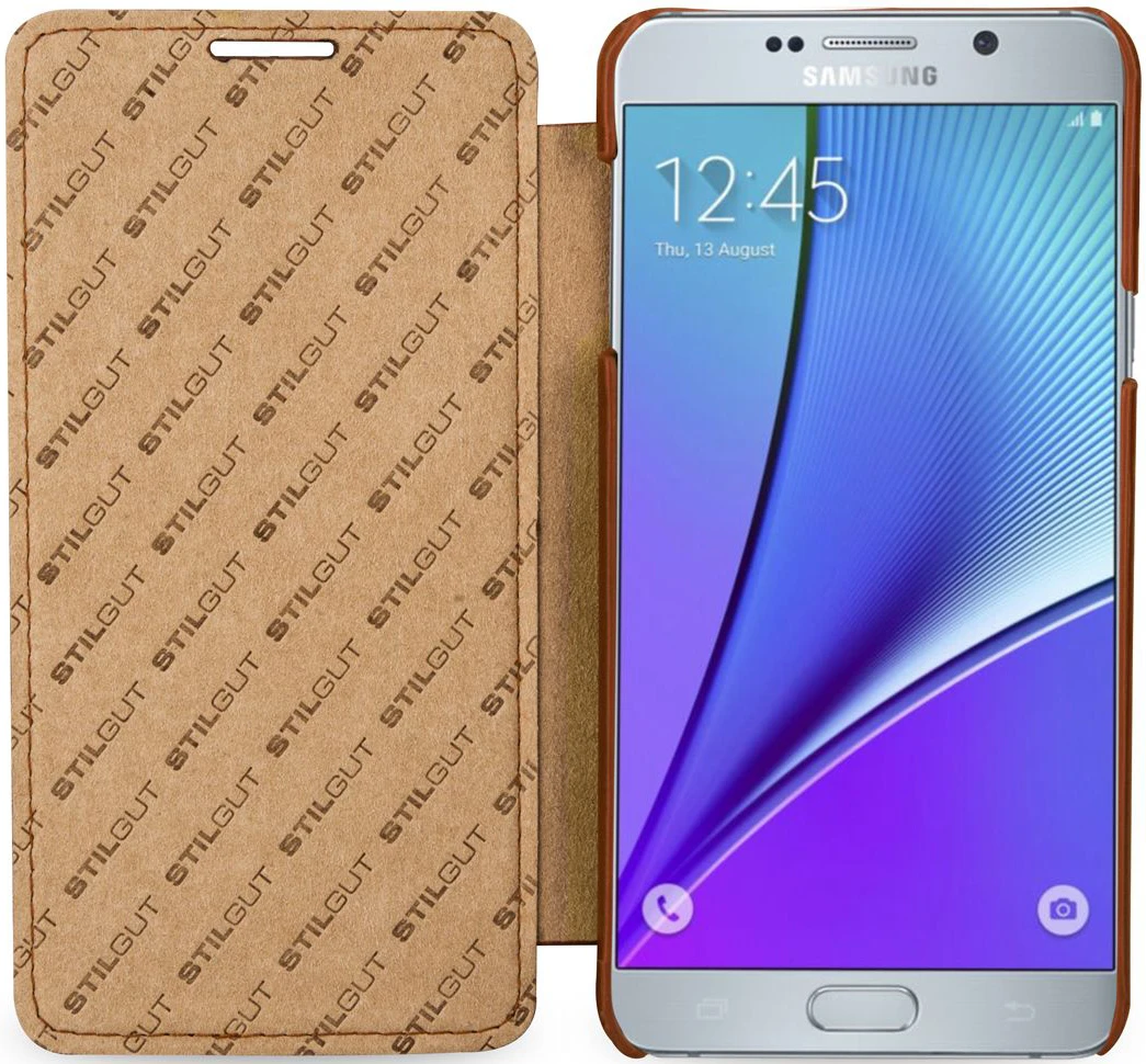 StilGut - Handyhülle Für Galaxy Note 5 „Book Type“ Ohne Clip 2 StilGut - Handyhülle Für Galaxy Note 5 „Book Type“ Ohne Clip – Bild 2