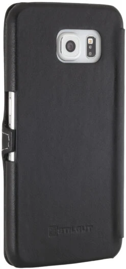StilGut - Handyhülle Für Galaxy S6 "Book Type" Mit Clip -Outlet STILGUT Store galaxy s6 cover bt mc schw 06
