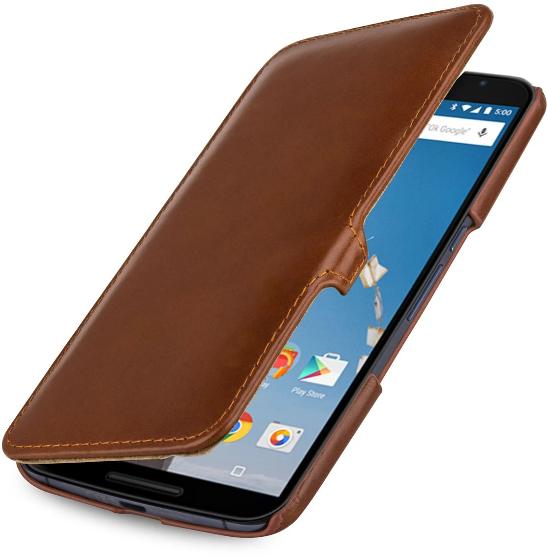 StilGut - Handyhülle Für Nexus 6 "Book Type" Mit Clip 1 StilGut - Handyhülle Für Nexus 6 "Book Type" Mit Clip