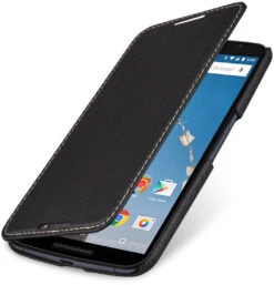 StilGut - Handyhülle Für Nexus 6 "Book Type" Ohne Clip -Outlet STILGUT Store google nexus 6 case bt oc schw 01 1 1