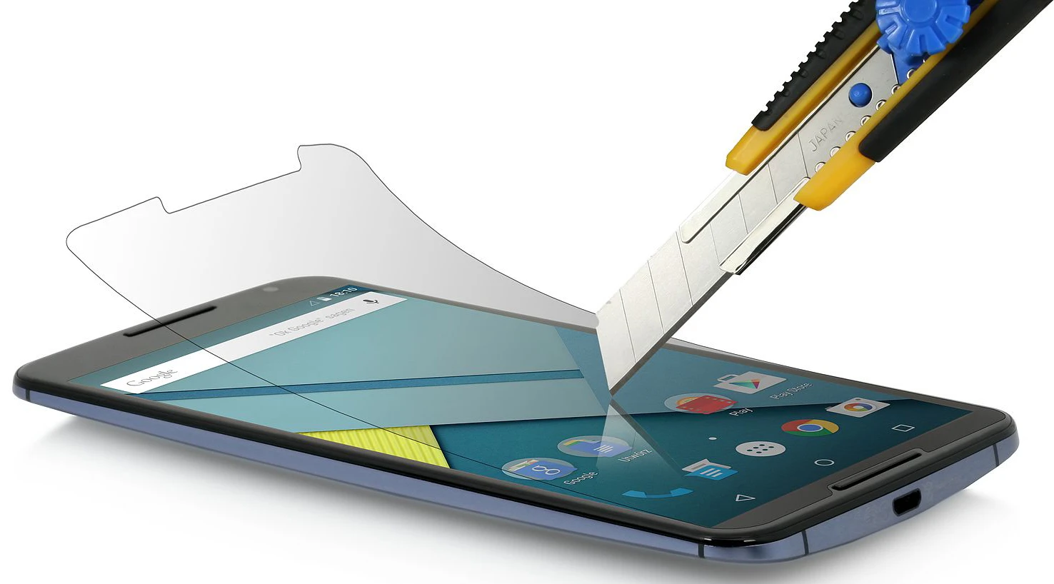 StilGut - Displayschutzfolie "Panzerglas" Für Google Nexus 6 2er-Pack 2 StilGut - Displayschutzfolie "Panzerglas" Für Google Nexus 6 2er-Pack – Bild 2