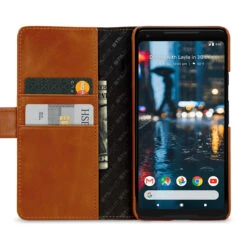 StilGut - Google Pixel 2 XL Hülle Talis Mit Kreditkartenfach -Outlet STILGUT Store google pixel 2 xl huelle talis mir kreditkartenfach cognac 1