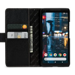 StilGut - Google Pixel 2 XL Hülle Talis Mit Kreditkartenfach -Outlet STILGUT Store google pixel 2 xl huelle talis mir kreditkartenfach schwarz 1 1