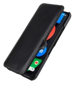 StilGut - Google Pixel 4a 5G Tasche Book Type Mit Clip -Outlet STILGUT Store google pixel 4a 5g book case clip black nappa 01