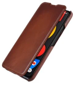 StilGut - Google Pixel 5 Case Book Type -Outlet STILGUT Store google pixel 5 book case brown 01