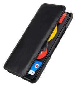 StilGut - Google Pixel 5 Tasche Book Type Mit Clip -Outlet STILGUT Store google pixel 5 book case clip black nappa 01