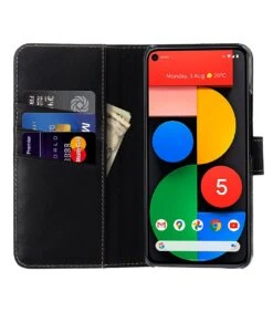 StilGut - Google Pixel 5 Flip Cover Talis Mit Kartenfach -Outlet STILGUT Store google pixel 5 wallet case talis black nappa 01