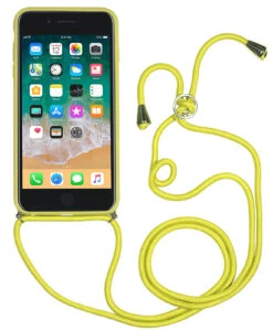 StilGut - Handykette Für IPhone 8 Mit Lederrückseite -Outlet STILGUT Store handykette iphone 7 gelb 01