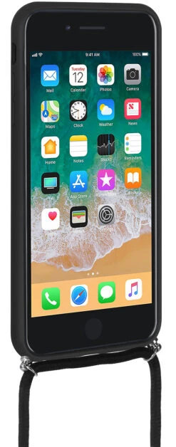 StilGut - Handykette Für IPhone 8 Mit Lederrückseite -Outlet STILGUT Store handykette iphone 7 schwarz 03
