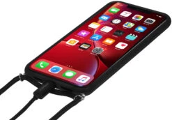StilGut - Handykette Für IPhone XR Mit Lederrückseite -Outlet STILGUT Store handykette iphone xr schwarz 04