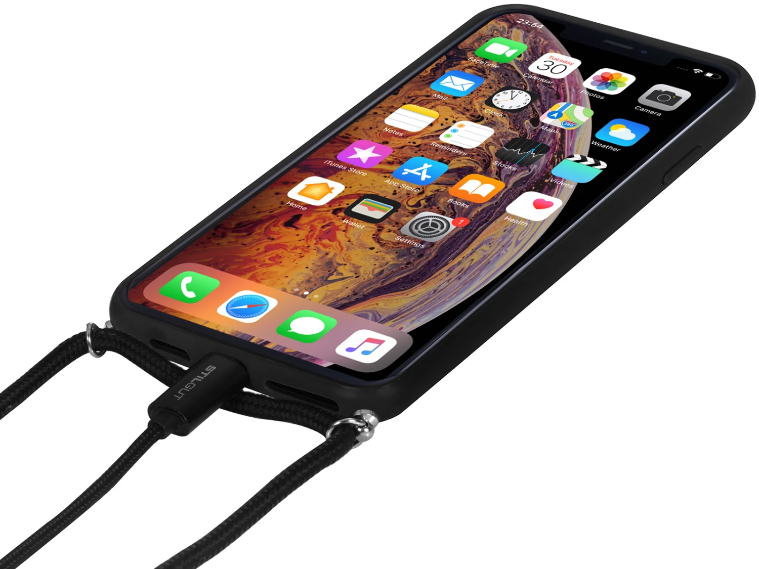 StilGut - Handykette Für IPhone XS Max Mit Lederrückseite 4 StilGut - Handykette Für IPhone XS Max Mit Lederrückseite – Bild 4