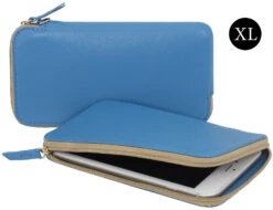 StilGut - Handytasche Aus Leder Mit Reissverschluss XL 30 StilGut - Handytasche Aus Leder Mit Reissverschluss XL -Outlet STILGUT Store handytasche mit reissverschluss aus leder stilgut aquablau nappa 01