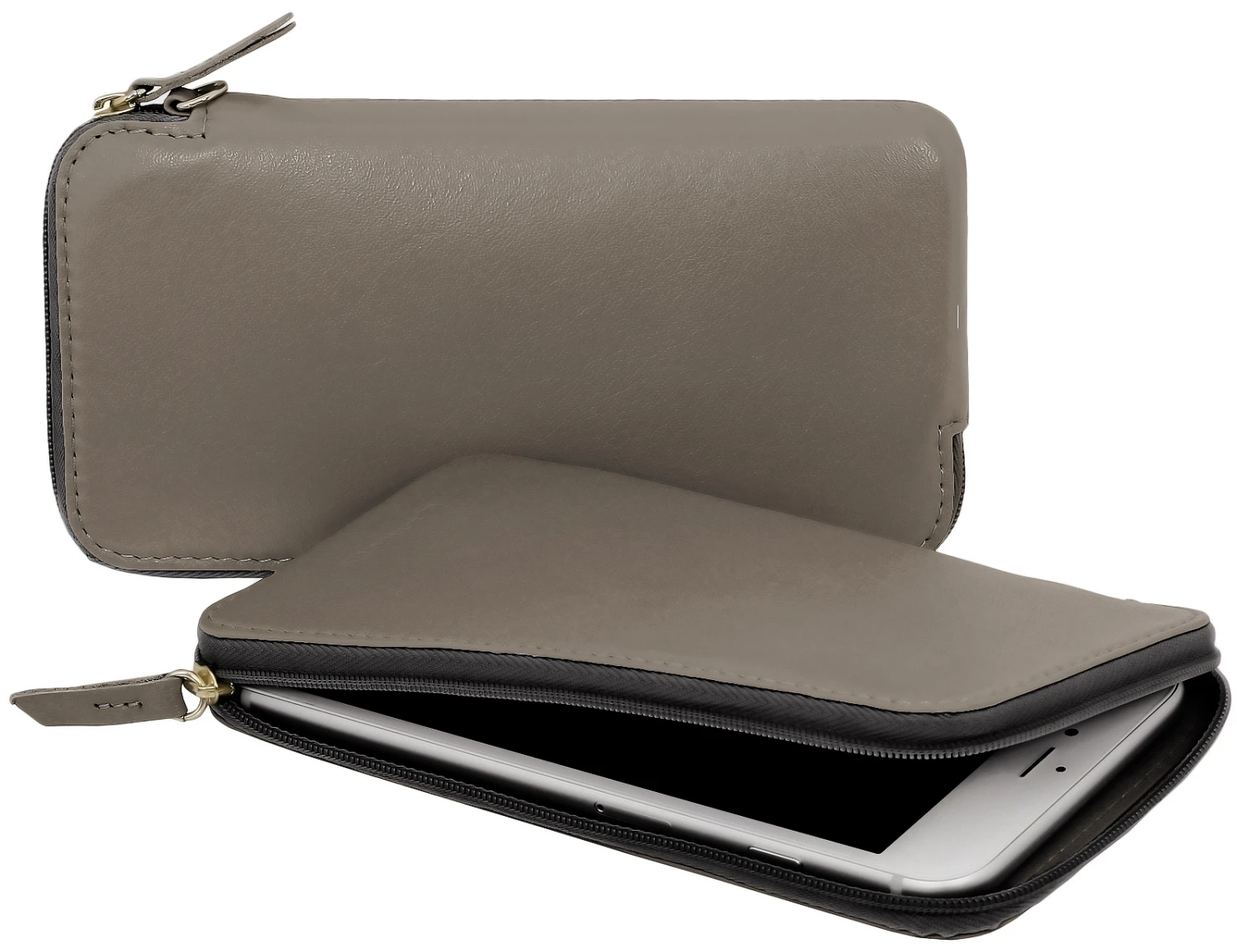 StilGut - Handytasche Aus Leder Mit Reissverschluss 13 StilGut - Handytasche Aus Leder Mit Reissverschluss – Bild 13