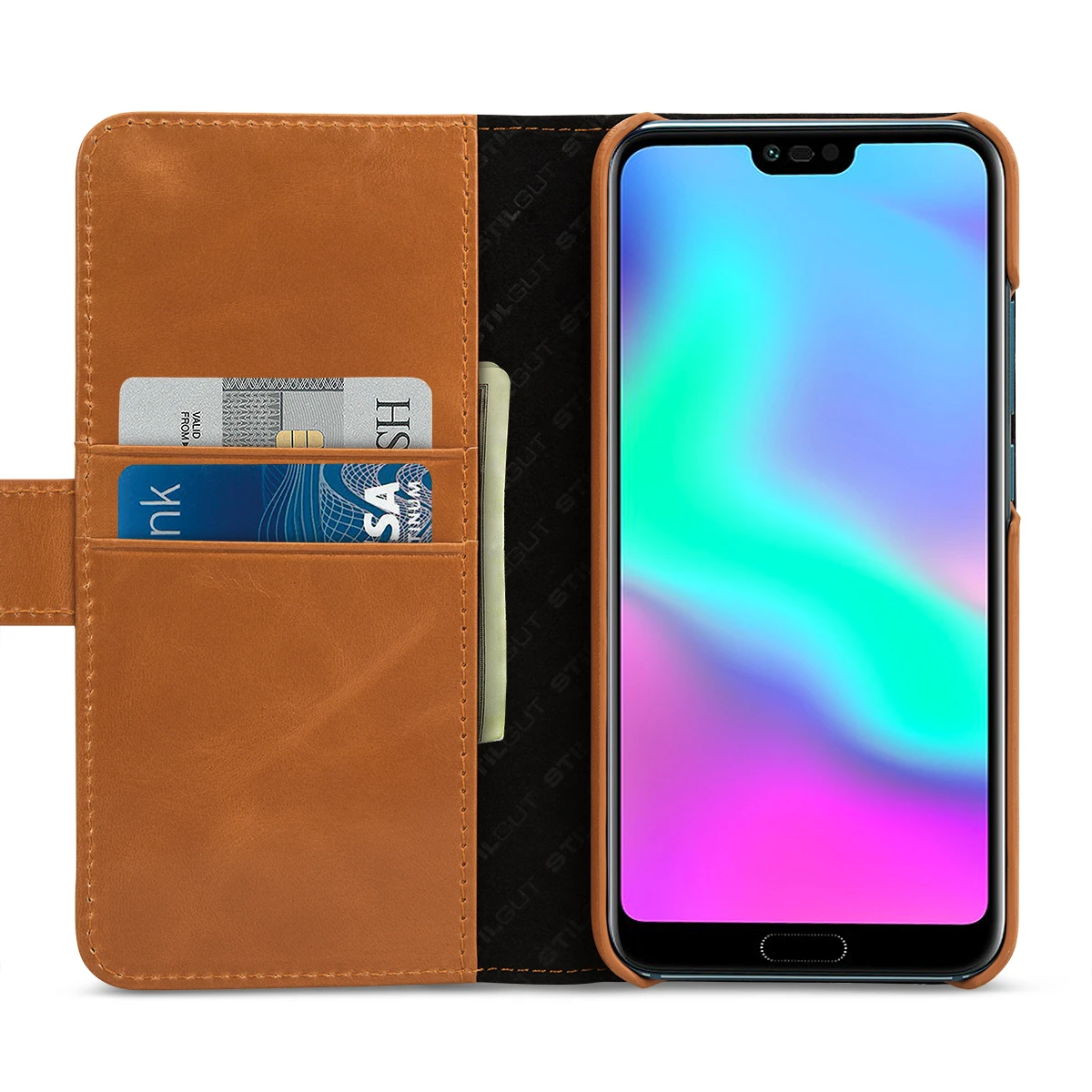 StilGut - Honor 10 Hülle Talis Mit Kreditkartenfach 8 StilGut - Honor 10 Hülle Talis Mit Kreditkartenfach – Bild 8