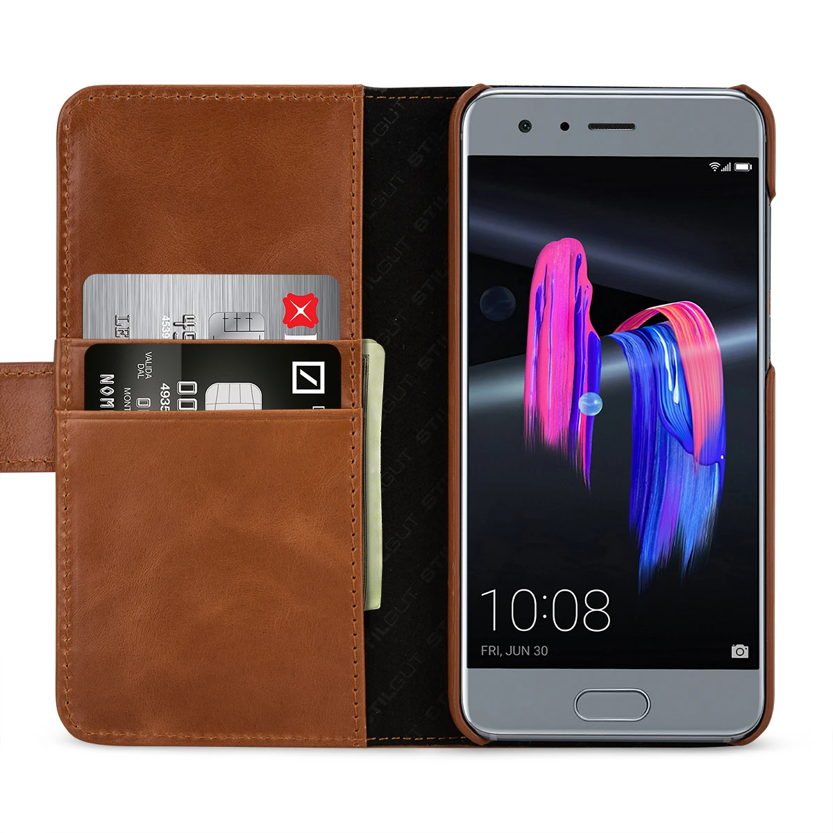 StilGut - Honor 9 Hülle Talis Mit Kreditkartenfach 1 StilGut - Honor 9 Hülle Talis Mit Kreditkartenfach