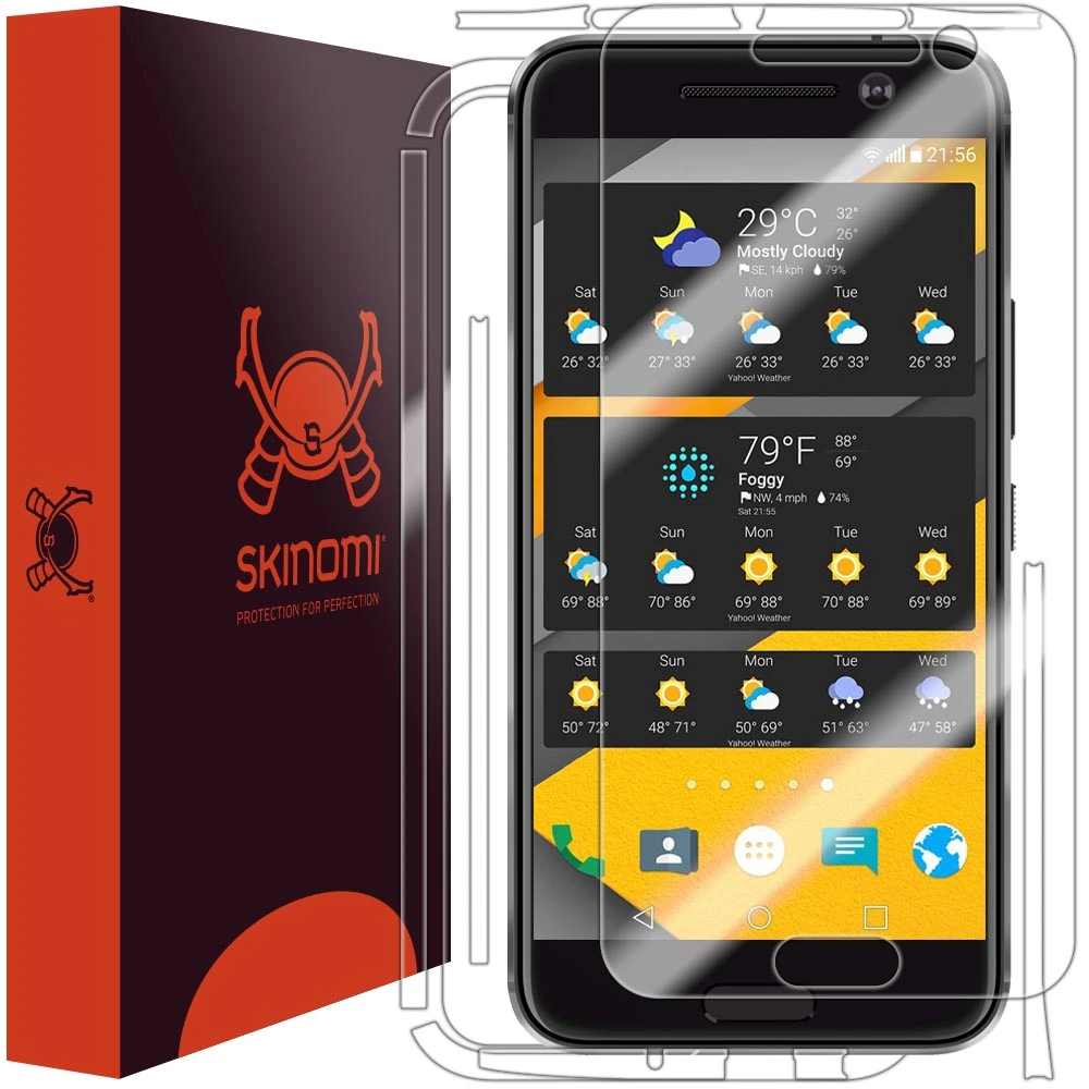 Skinomi - Displayschutzfolie HTC 10 TechSkin Vorder- Und Rückseite 1 Skinomi - Displayschutzfolie HTC 10 TechSkin Vorder- Und Rückseite