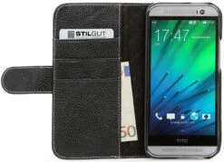 StilGut - Ledertasche "Talis" Für HTC One M8 / M8s -Outlet STILGUT Store htc one m8 btl schwg 01