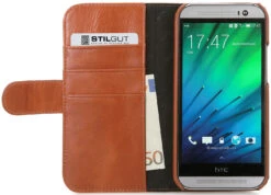 StilGut - Ledertasche "Talis" Für HTC One M8 / M8s -Outlet STILGUT Store htc one m8 ledertasche bt cog 01 2