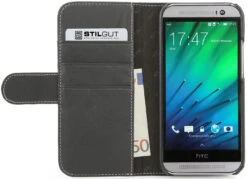 StilGut - Ledertasche "Talis" Für HTC One M8 / M8s -Outlet STILGUT Store htc one m8 ledertasche btl schw 01