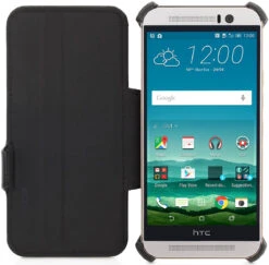 StilGut - Handyhülle Für HTC One M9 "UltraSlim" Mit Standfunktion -Outlet STILGUT Store htc one m9 case stdf v2 schw 04