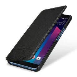 StilGut - HTC U11+ Case Book Type Ohne Clip -Outlet STILGUT Store htc u11 plus case book type schwarz 01 w