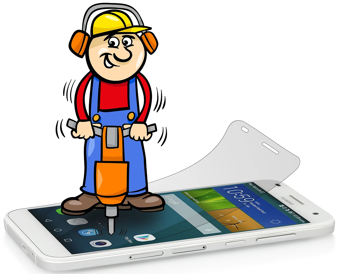 StilGut - Displayschutzfolie Huawei Ascend G7 (2er-Pack) 3 StilGut - Displayschutzfolie Huawei Ascend G7 (2er-Pack) – Bild 3