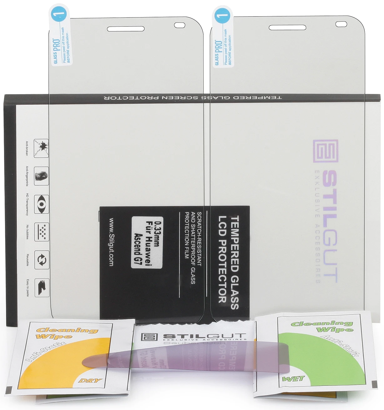 StilGut - Displayschutzfolie Huawei Ascend G7 (2er-Pack) 5 StilGut - Displayschutzfolie Huawei Ascend G7 (2er-Pack) – Bild 5