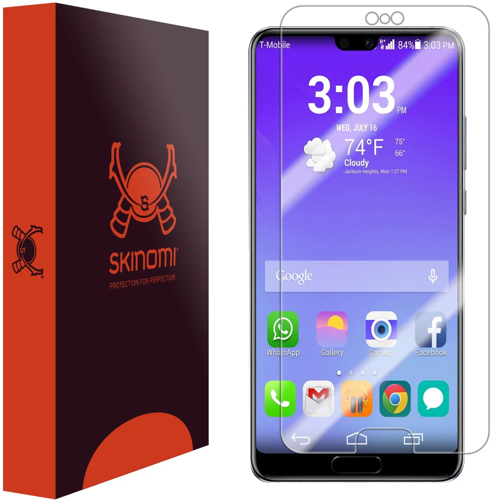 Skinomi - Huawei P20 Displayschutzfolie TechSkin 1 Skinomi - Huawei P20 Displayschutzfolie TechSkin