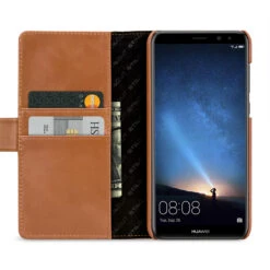 StilGut - Huawei Mate 10 Lite Hülle Talis Mit Kreditkartenfach -Outlet STILGUT Store huawei mate 10 lite huelle talis mit kreditkartenfach cognac 1