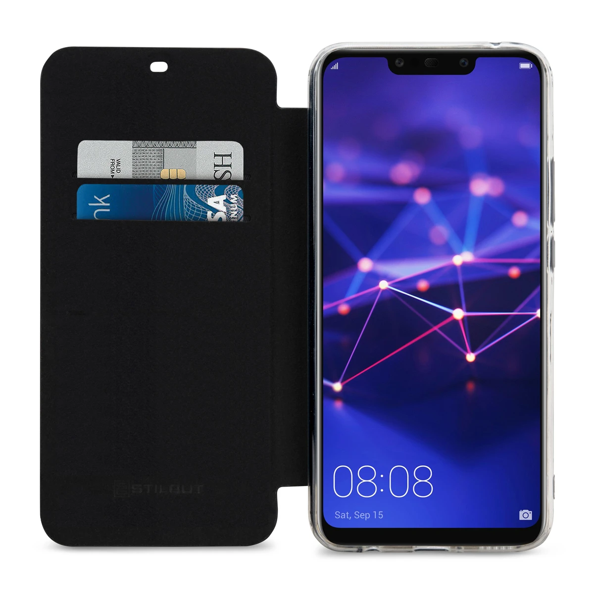 StilGut - Huawei Mate 20 Lite Book Type NFC/RFID Blocking Hülle 2 StilGut - Huawei Mate 20 Lite Book Type NFC/RFID Blocking Hülle – Bild 2
