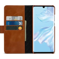 StilGut - Huawei P30 Pro Hülle Talis Mit Kartenfach -Outlet STILGUT Store huawei p30 pro huelle talis mit kartenfach cognac td 01