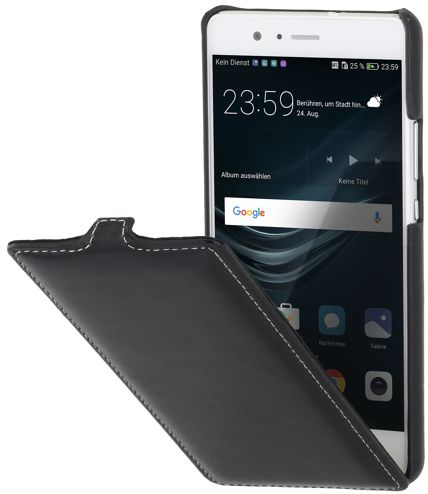 StilGut - Huawei P9 Lite Hülle UltraSlim Aus Leder 1 StilGut - Huawei P9 Lite Hülle UltraSlim Aus Leder