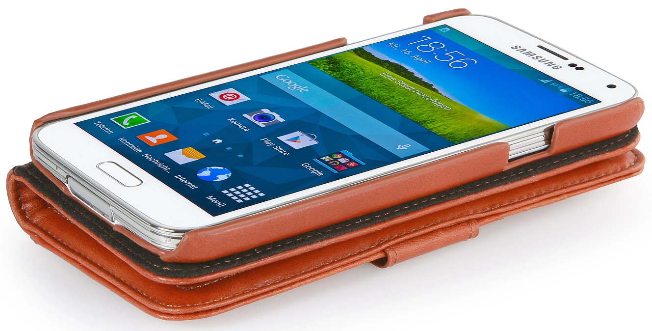 StilGut - Ledertasche "Talis" Fashion Serie Für Samsung Galaxy S5 8 StilGut - Ledertasche "Talis" Fashion Serie Für Samsung Galaxy S5 – Bild 8