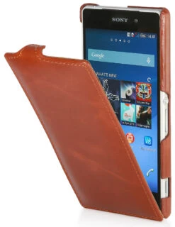 StilGut UltraSlim Case, Tasche Aus Leder Für Sony Xperia Z2 -Outlet STILGUT Store huelle sony xperia z2 cog 01