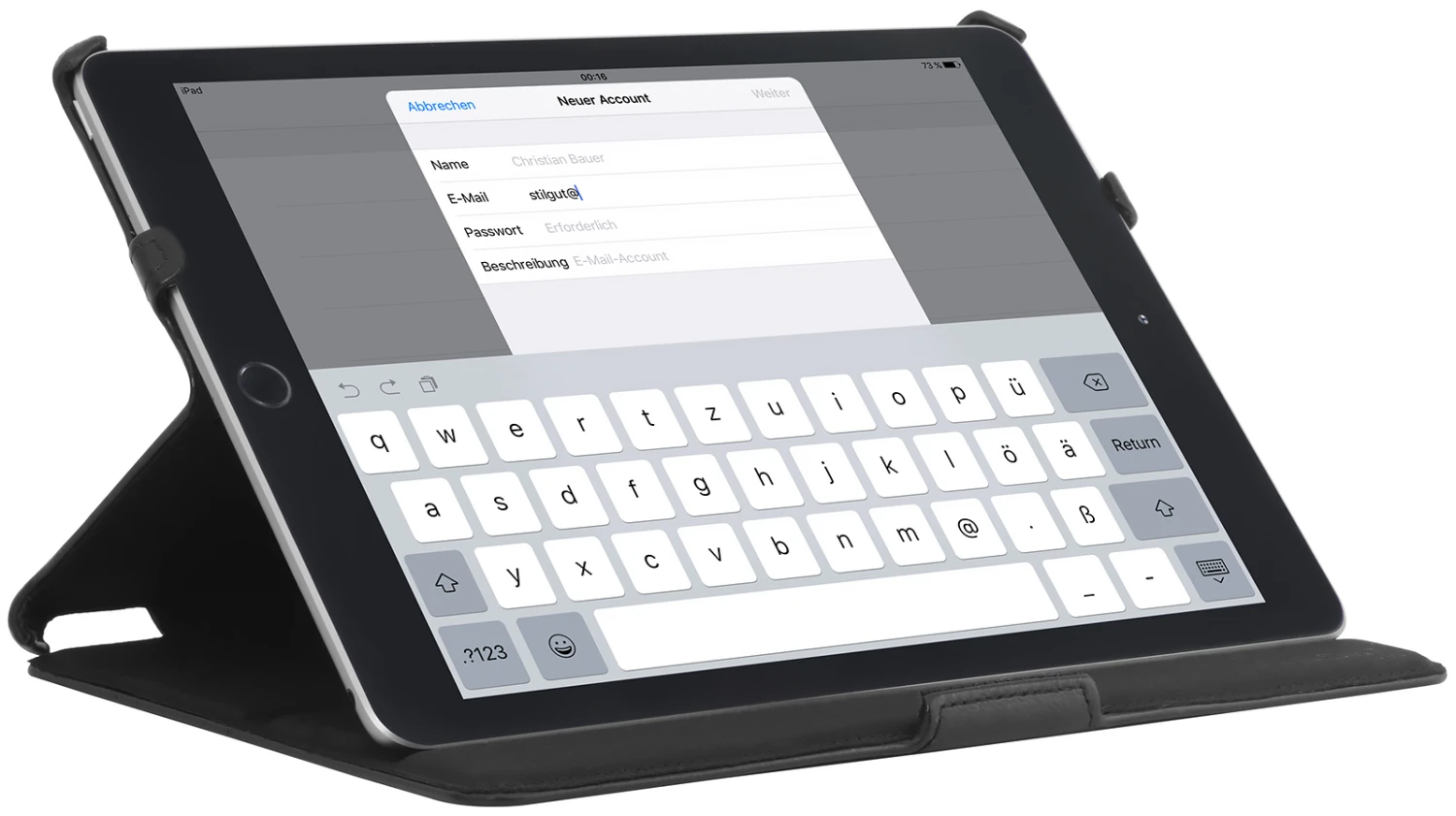 StilGut - IPad 9.7" Tasche UltraSlim Mit Standfunktion 3 StilGut - IPad 9.7" Tasche UltraSlim Mit Standfunktion – Bild 3