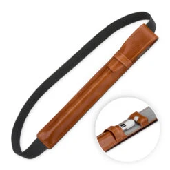 StilGut - IPad Pro 12.9" Pencil-Halter Mit Lightning Adapter-Fach & Lasche -Outlet STILGUT Store ipad pro 12 9 pencil halter mit lightning adapter fach lasche cognac 01