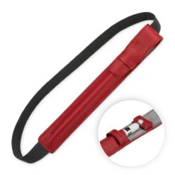 StilGut - IPad Pro 12.9" Pencil-Halter Mit Lightning Adapter-Fach & Lasche -Outlet STILGUT Store ipad pro 12 9 pencil halter mit lightning adapter fach lasche rot 01