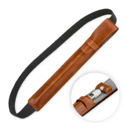 StilGut - IPad Pro 9.7" Pencil-Halter Mit Lightning Adapter-Fach & Lasche -Outlet STILGUT Store ipad pro 9 7 pencil halter mit lightning adapter fach lasche cognac 01 1